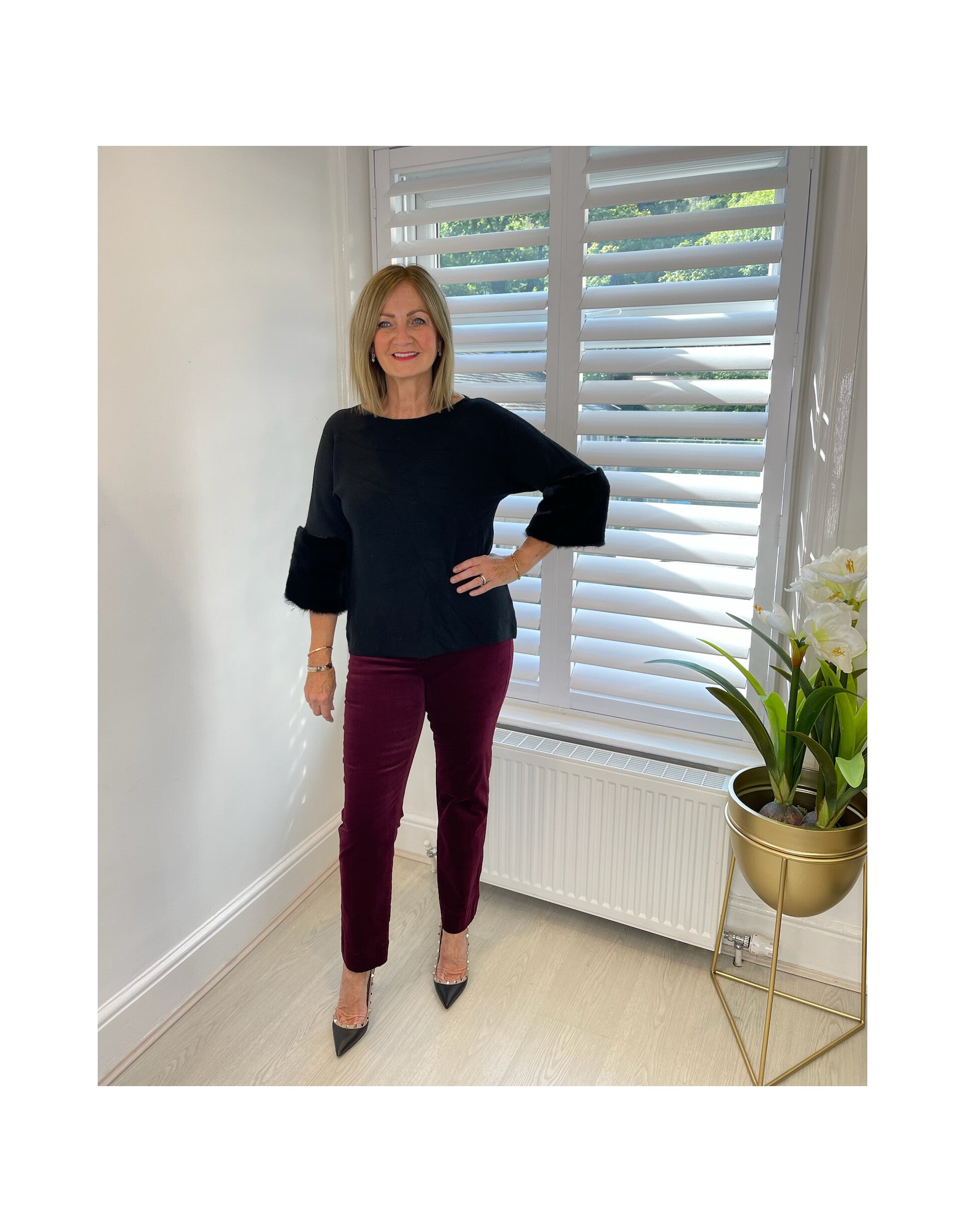 Marie Petite 29" Length Velvet
