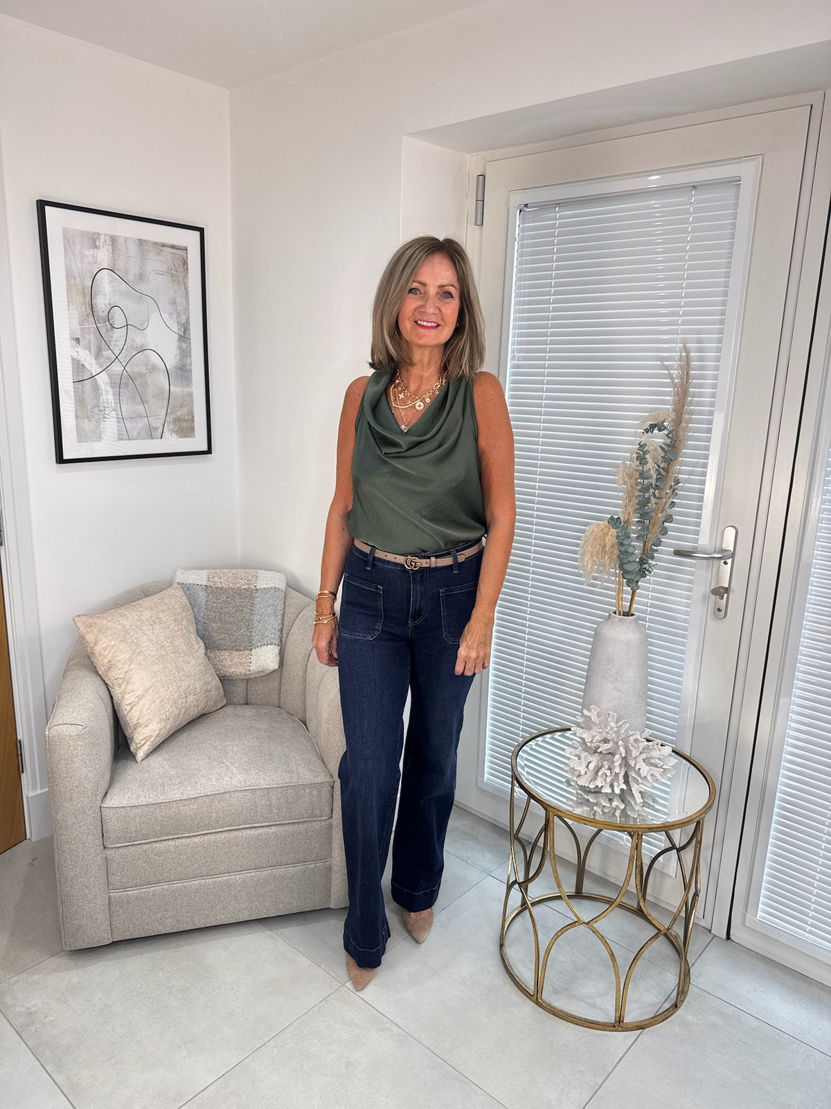 Verona Long Length Wide Leg Jeans