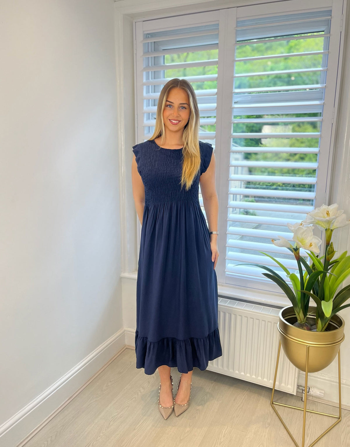 Dahlia Frill Midi Dress