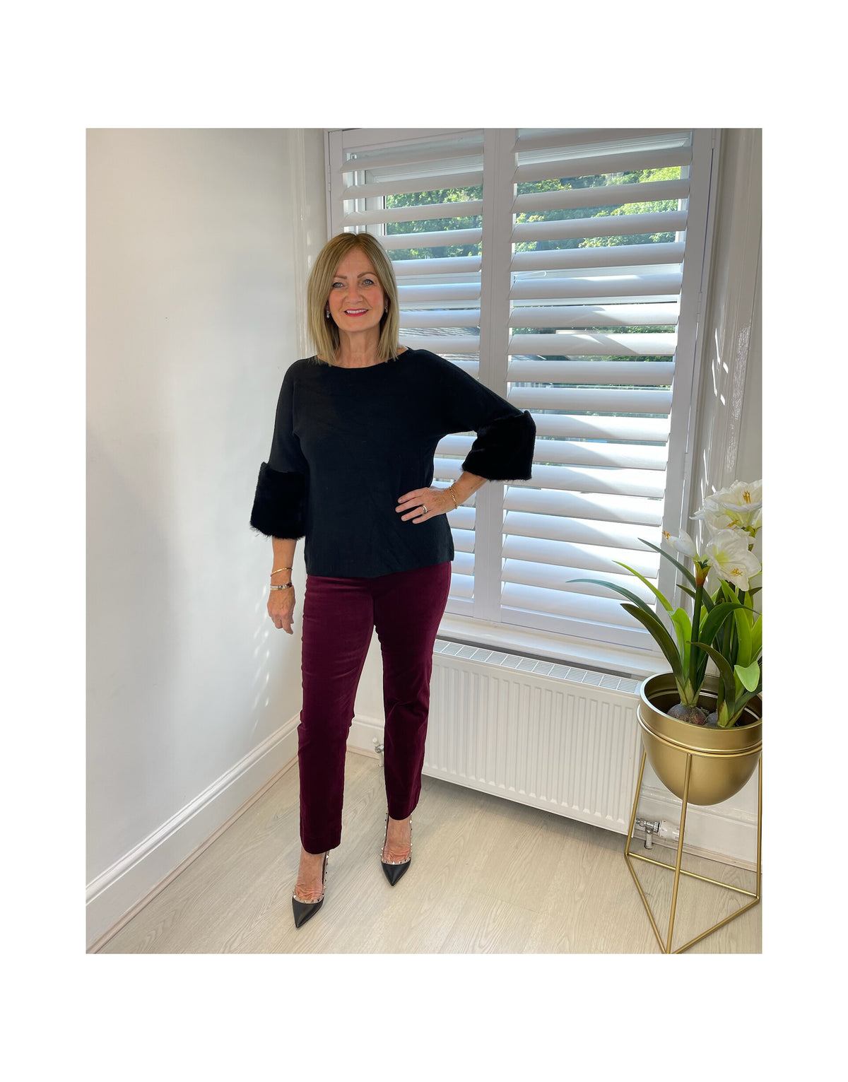 Marie Petite 29" Length Velvet