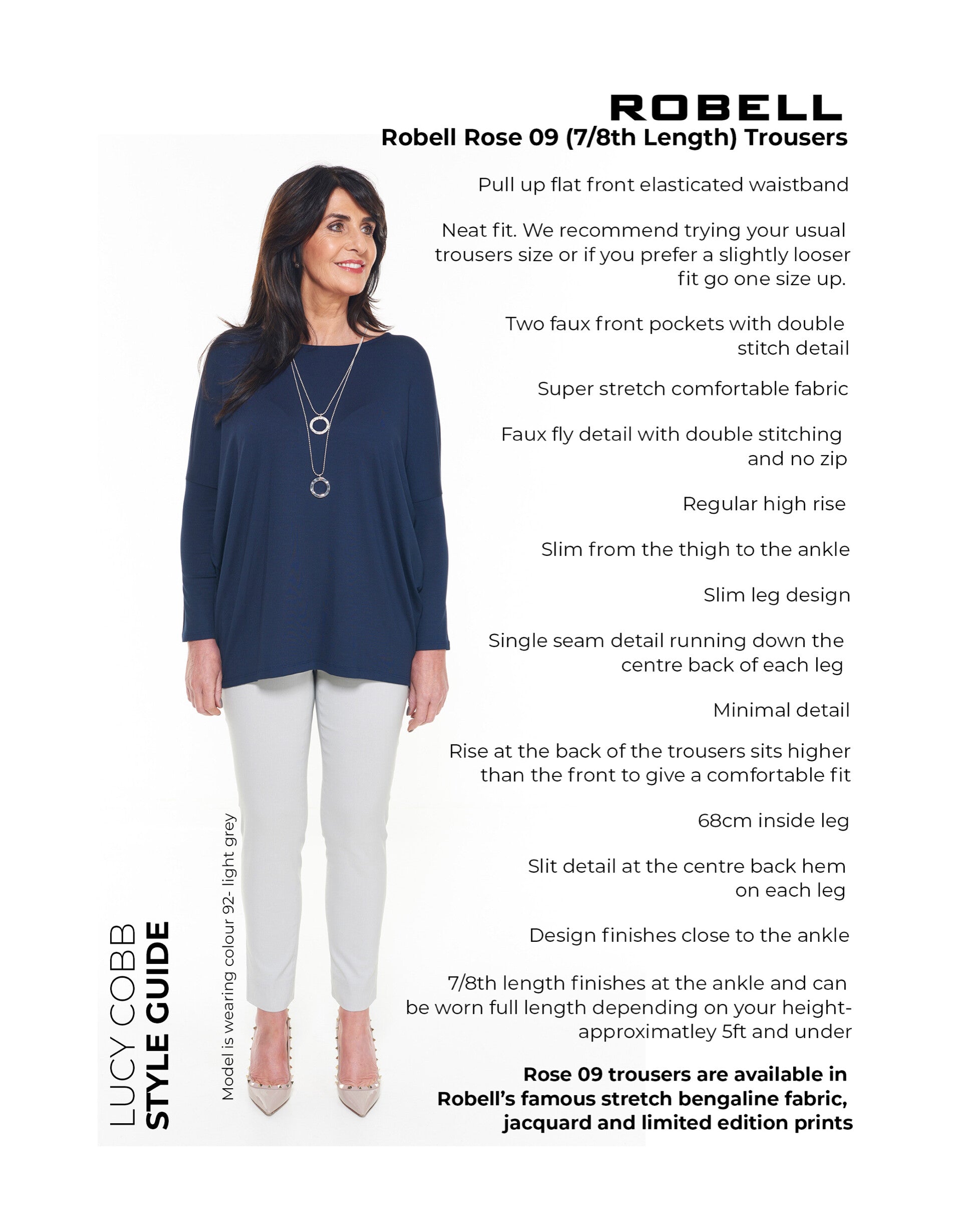Rose 09 (7/8) Denim Ankle Grazer