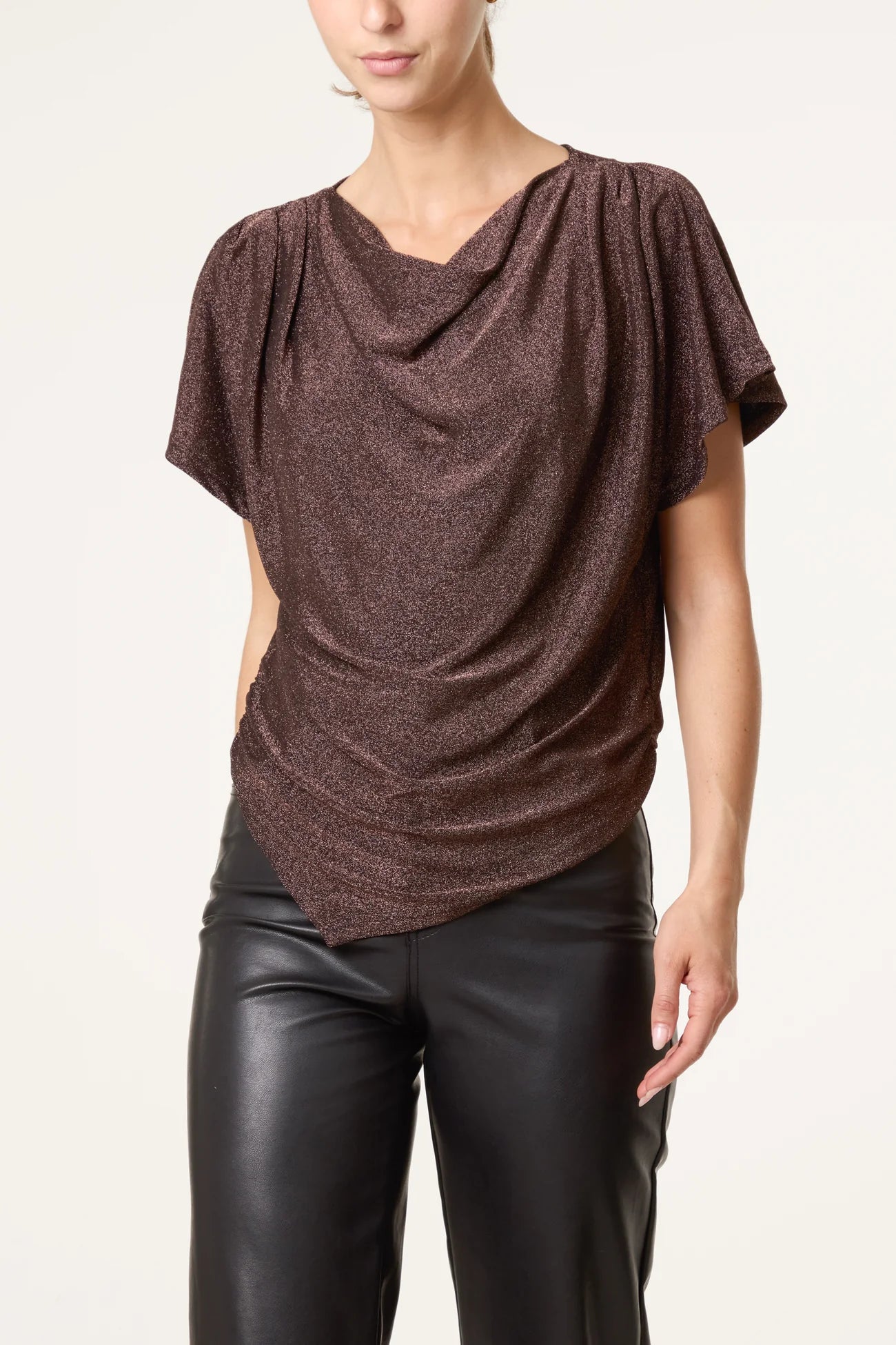 Asymmetric Sparkle Top