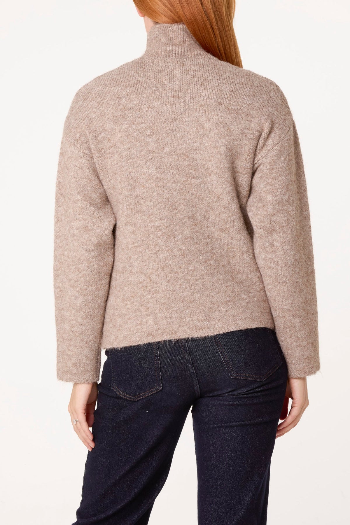 Zip Up Button Detail Cardigan