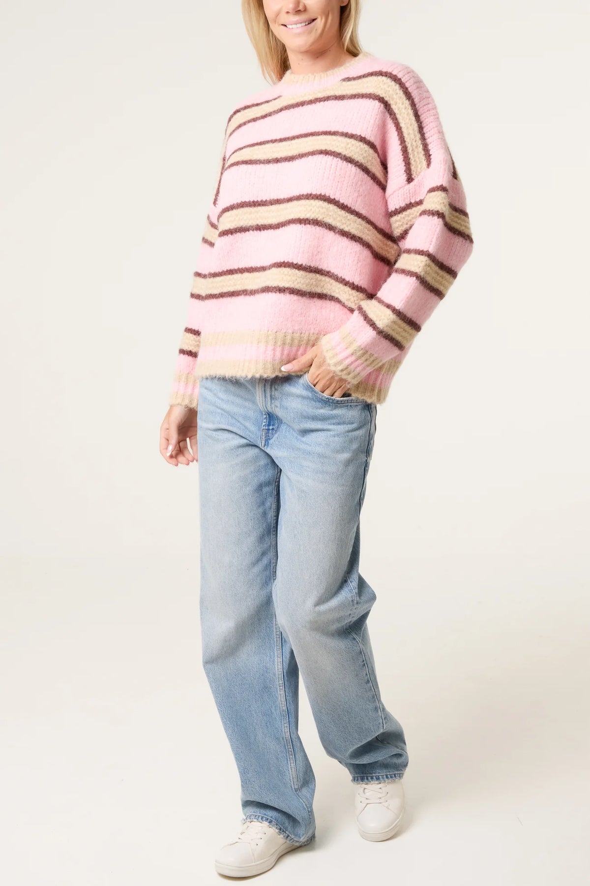 Striped Chunky Knit Jumper