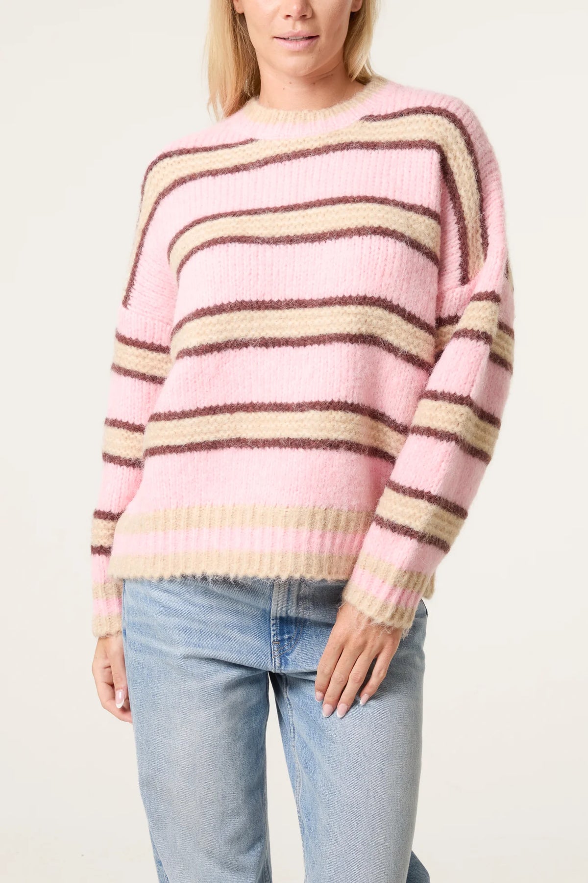 Striped Chunky Knit Jumper