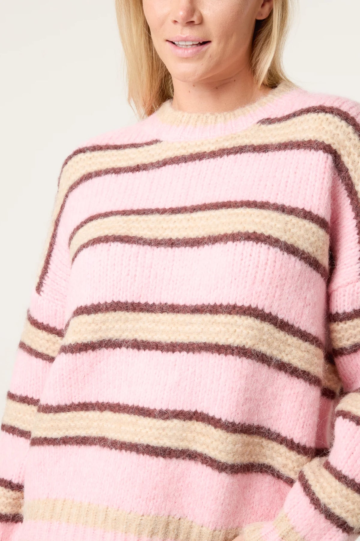 Striped Chunky Knit Jumper