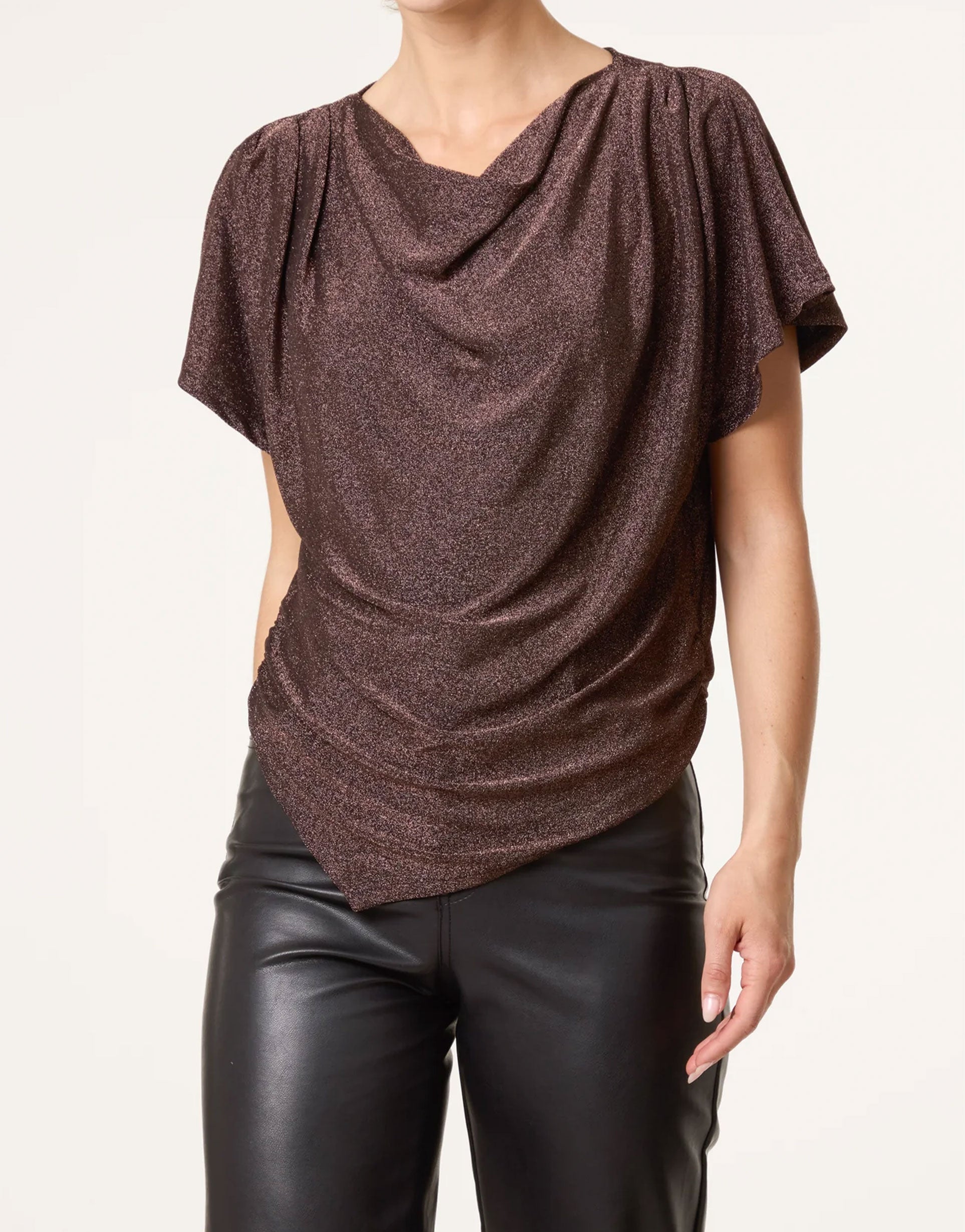 Asymmetric Sparkle Top