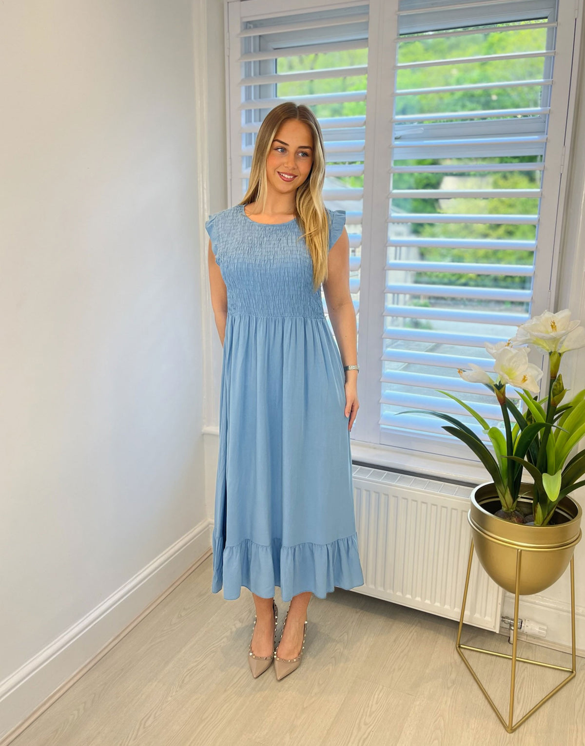 Dahlia Frill Midi Dress