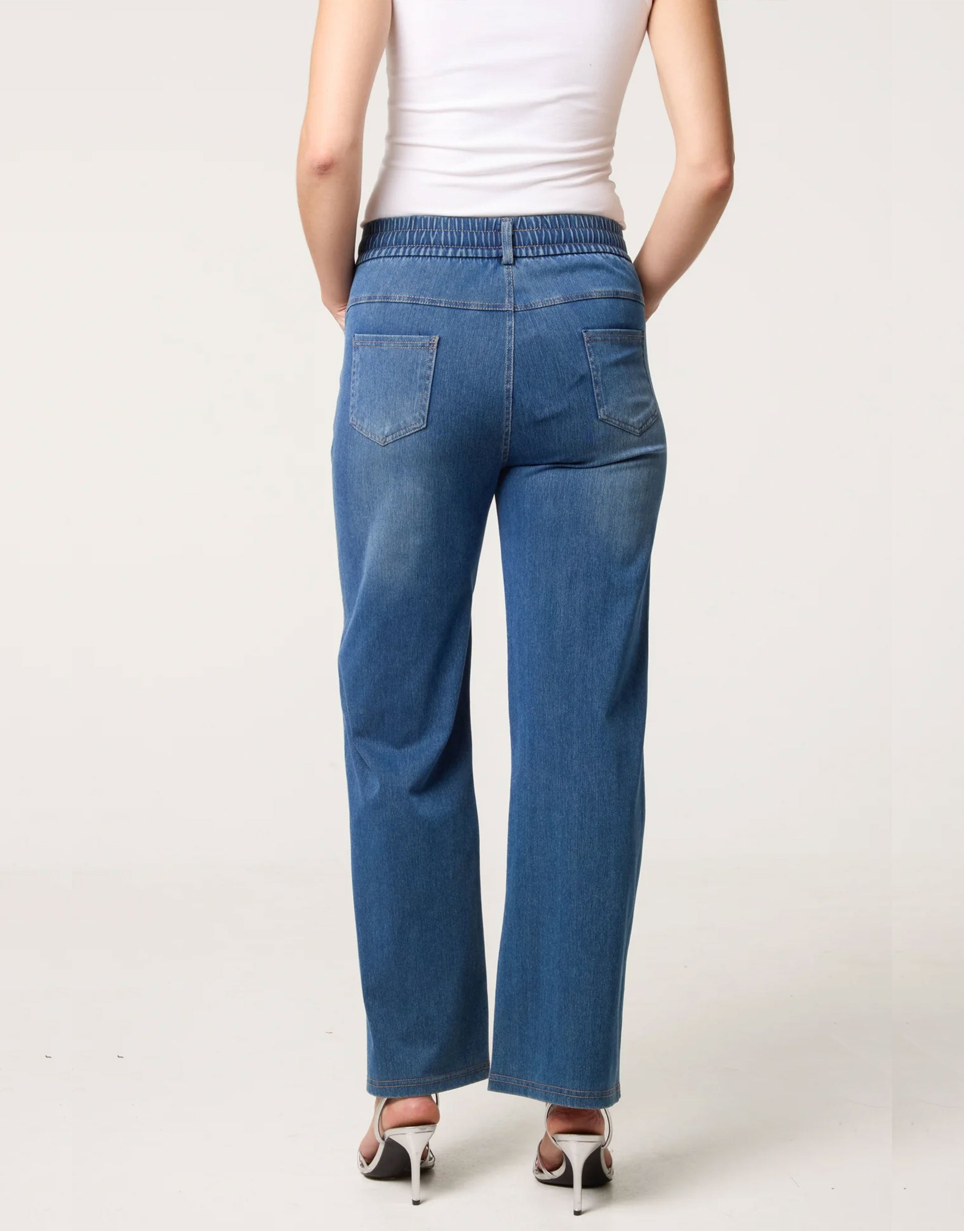 Diamante Elasticated Waist Jeans