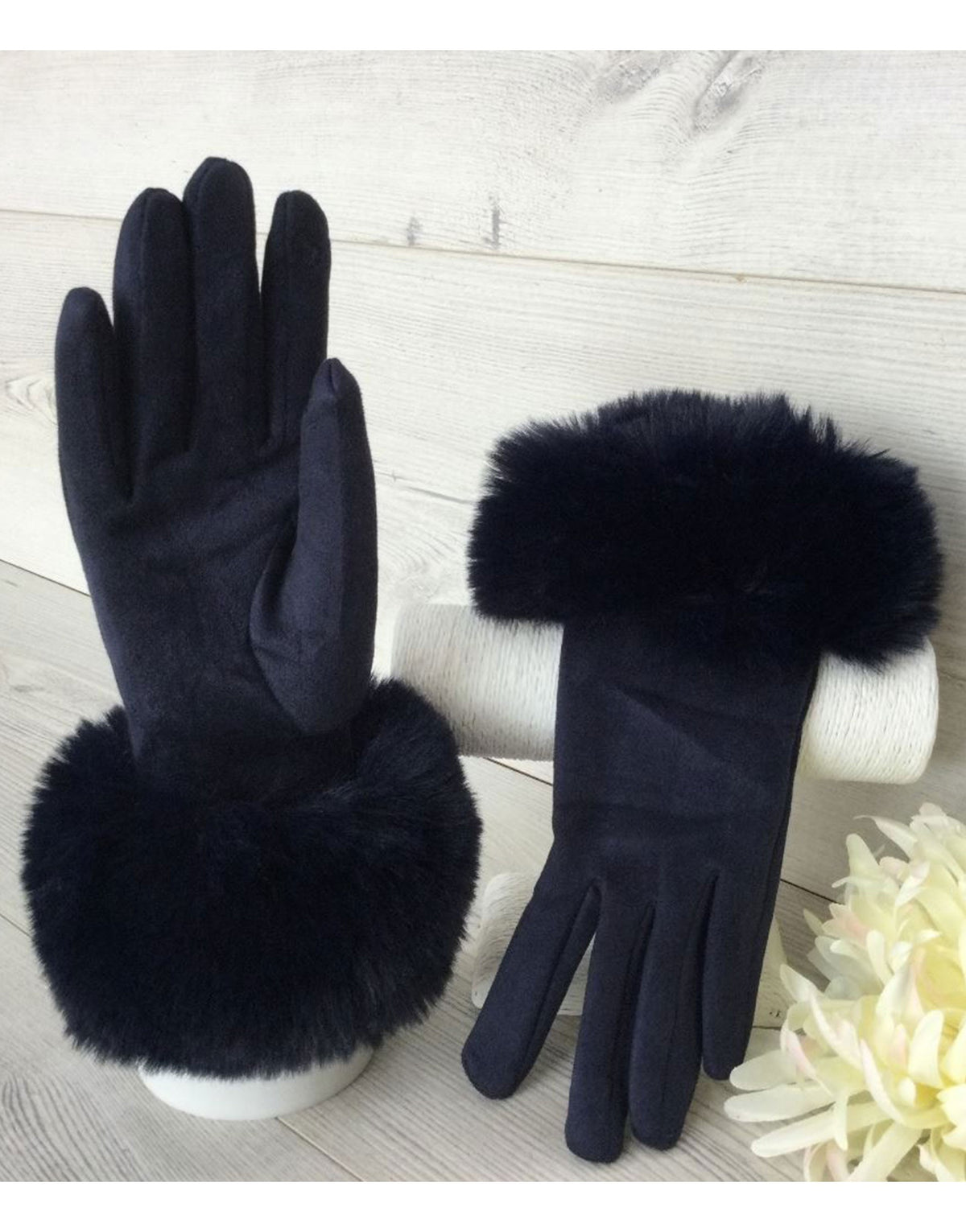 Frankie Faux Fur Cuff Gloves