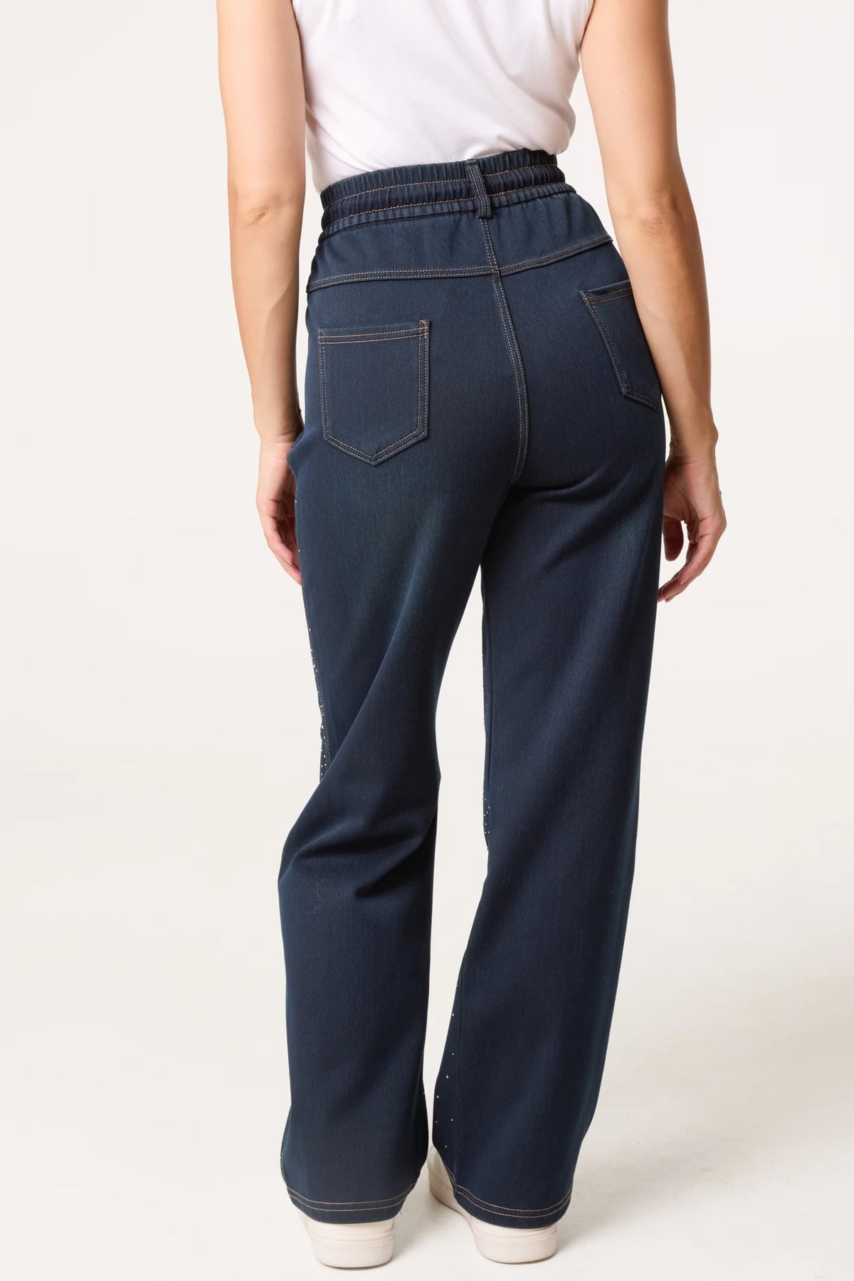Scattered Diamante Jeans