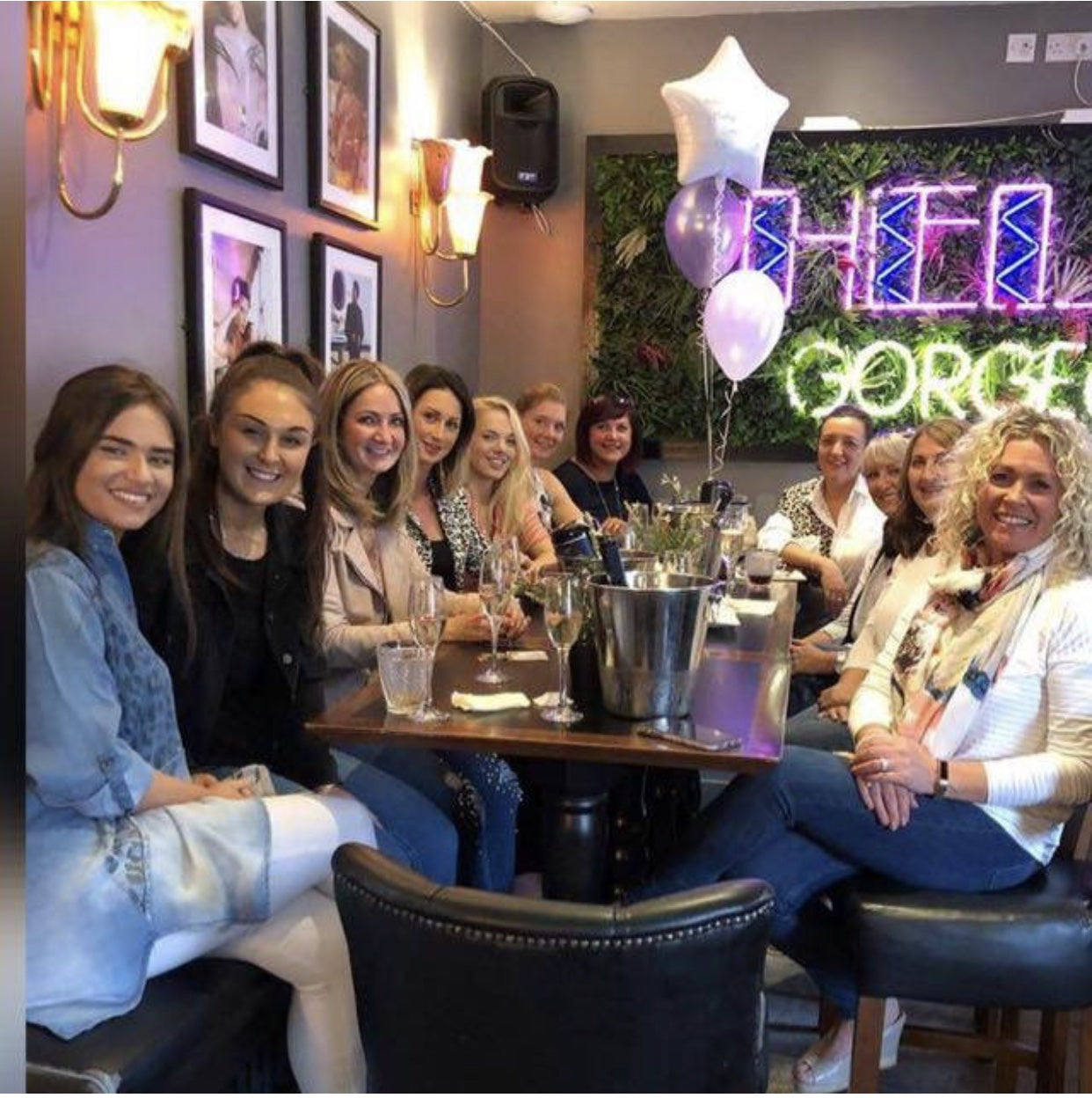 Members of the Lucy Cobb team celebrating together